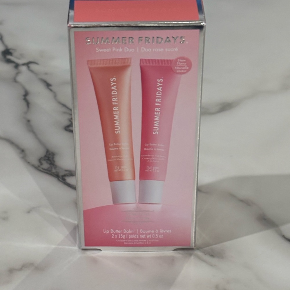 Summer Fridays Sweet Pink Duo Lip Butter Set - Coral & Soft Pink